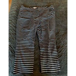 Striped slim ankle dress pants